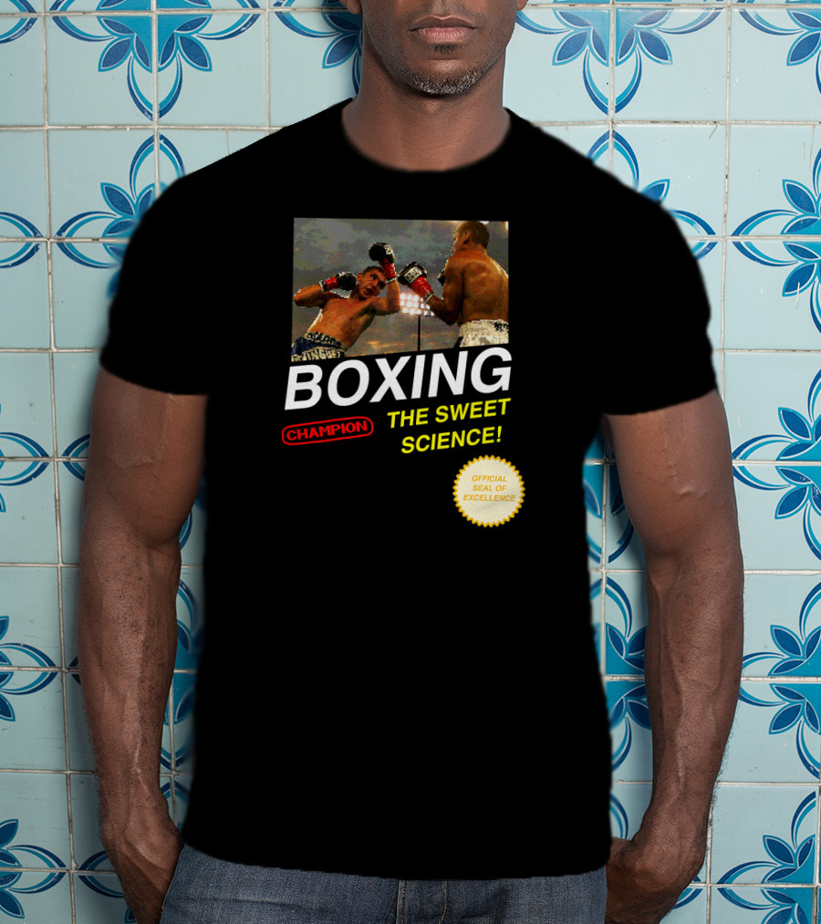 BOXING Champion The Sweet Science 8 Bit Video Game T-Shirt