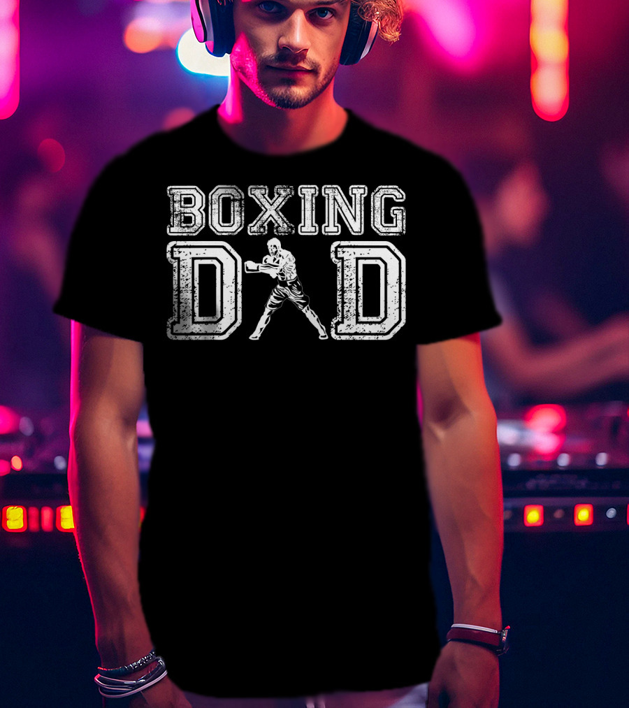 Boxing Dad Vintage Boxer Daddy Father's T-Shirt