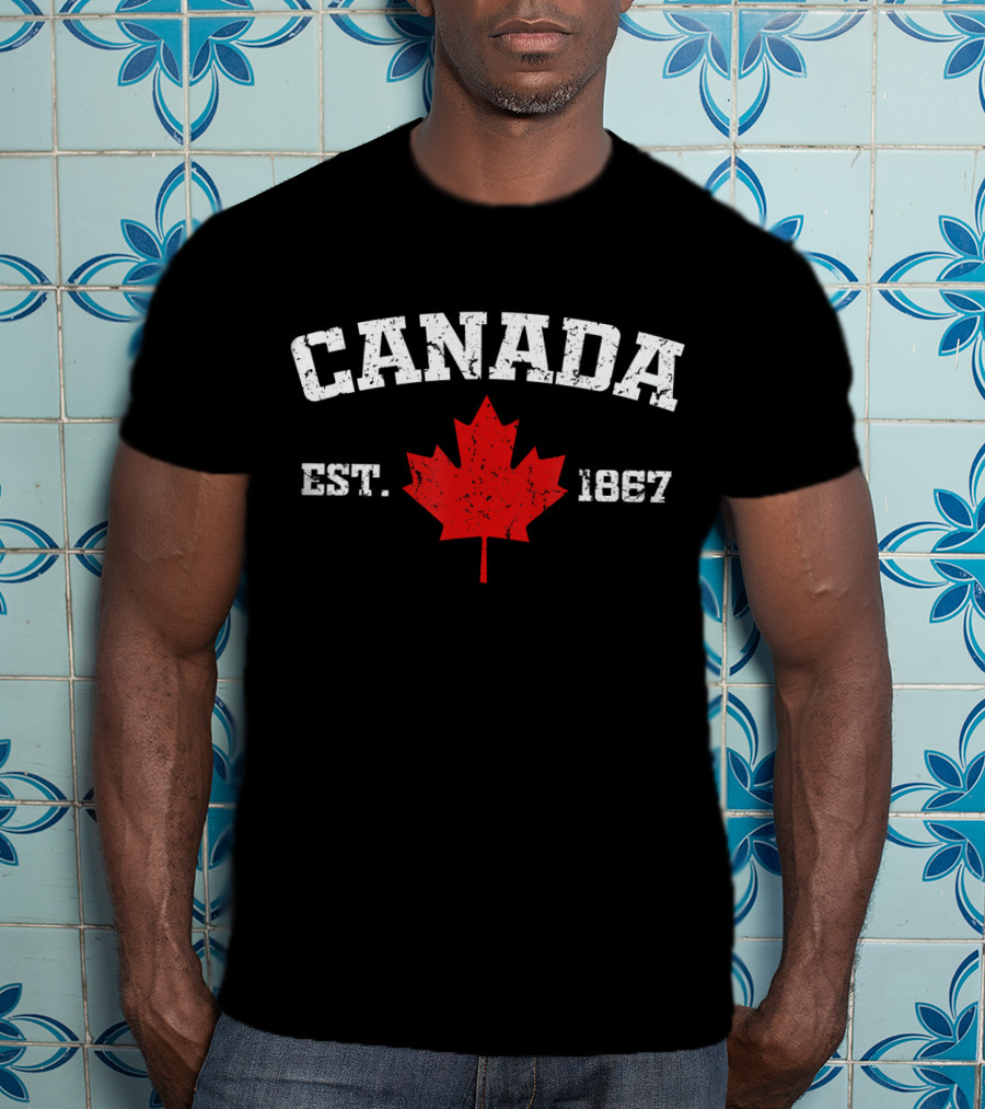 Canada Est. 1867 Vintage Maple Leaf T-Shirt