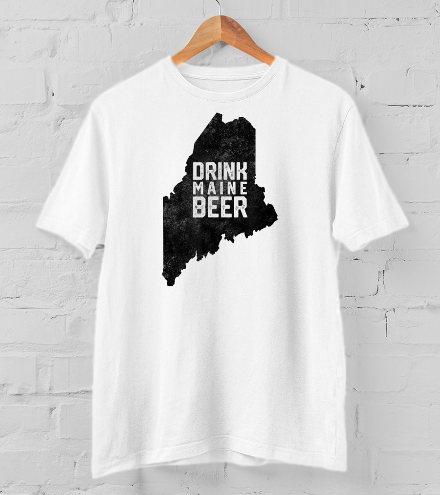 Drink Maine Beer Vintage Local Craft State T-Shirt