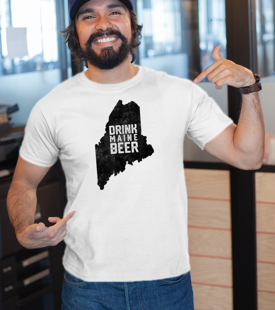 Drink Maine Beer Vintage Local Craft State T-Shirt