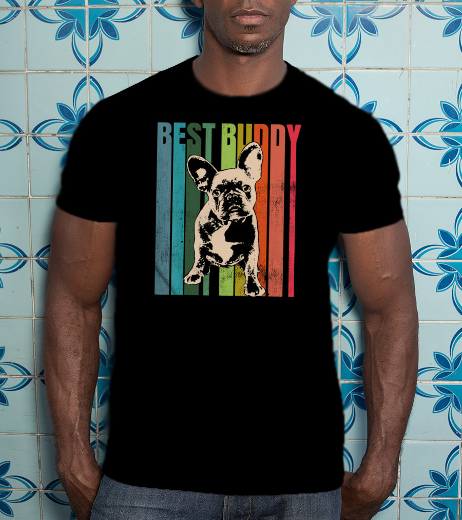 Best Buddy Vintage French Bulldog T-Shirt