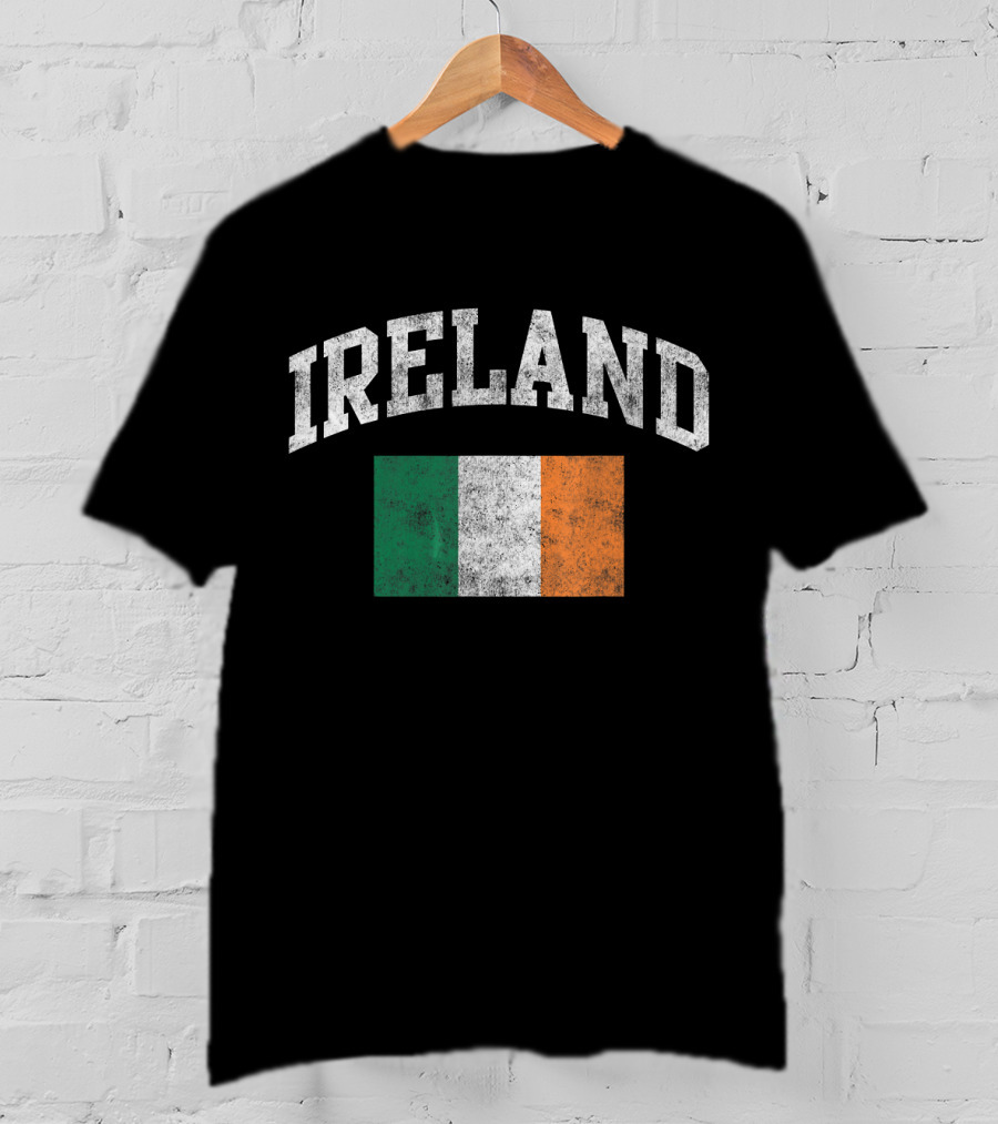 Vintage Ireland Irish Flag Green St. Patrick's Day T-Shirt