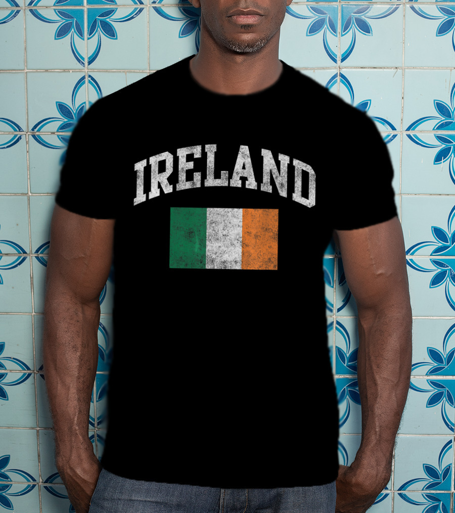 Vintage Ireland Irish Flag Green St. Patrick's Day T-Shirt