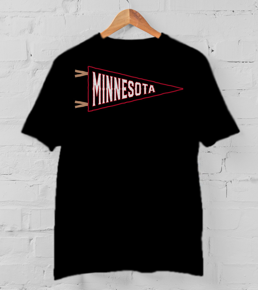 Minnesota Vintage Baseball Pennant Retro Sports Souvenir T-Shirt