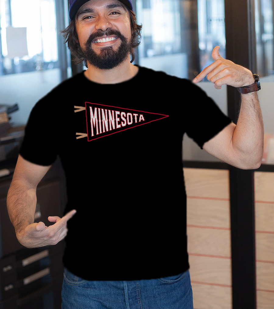 Minnesota Vintage Baseball Pennant Retro Sports Souvenir T-Shirt