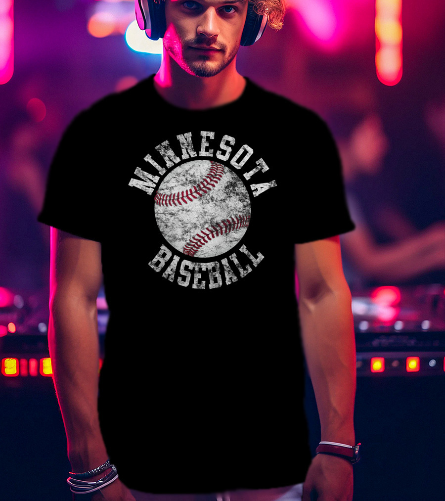 Minnesota Baseball Vintage Style Retro Sports Appeal T-Shirt