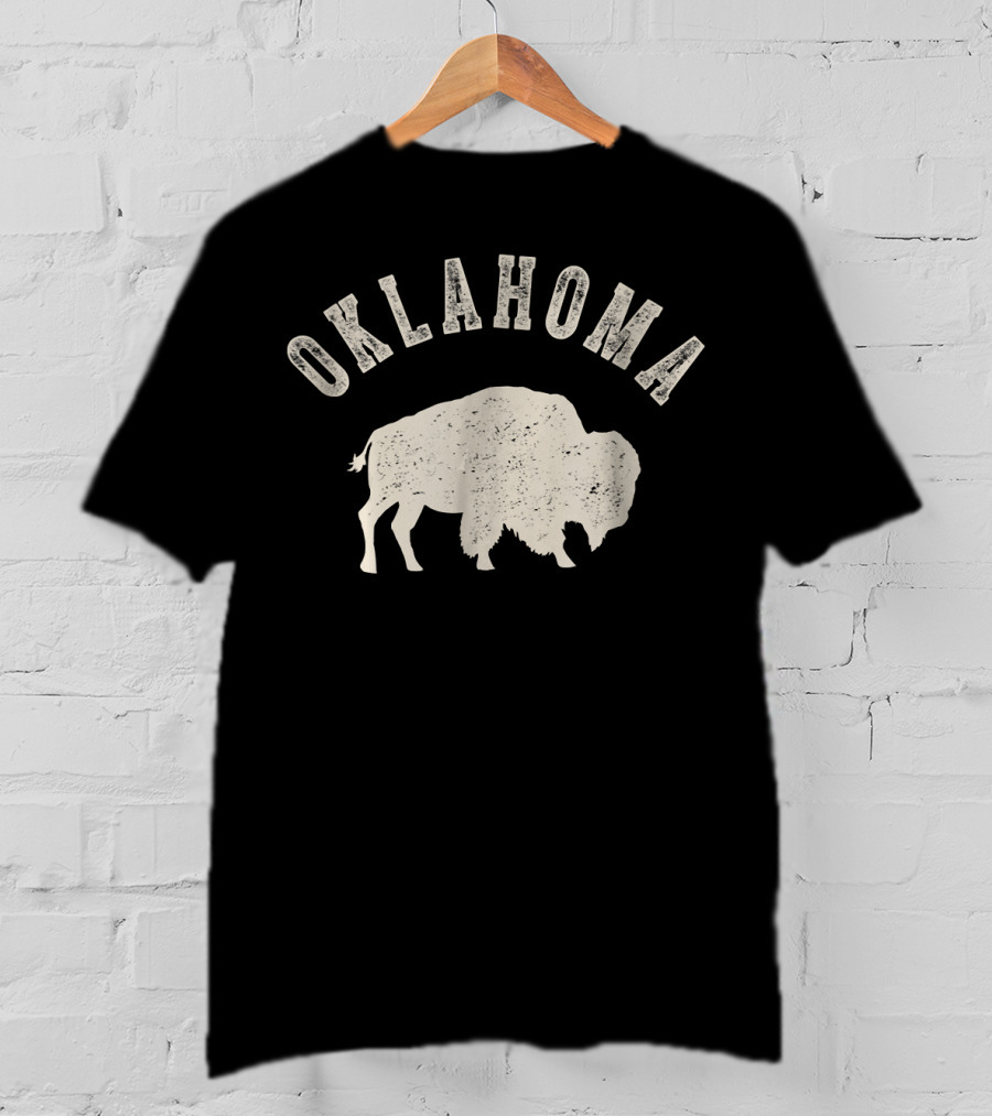 Oklahoma Vintage Bison T-Shirt
