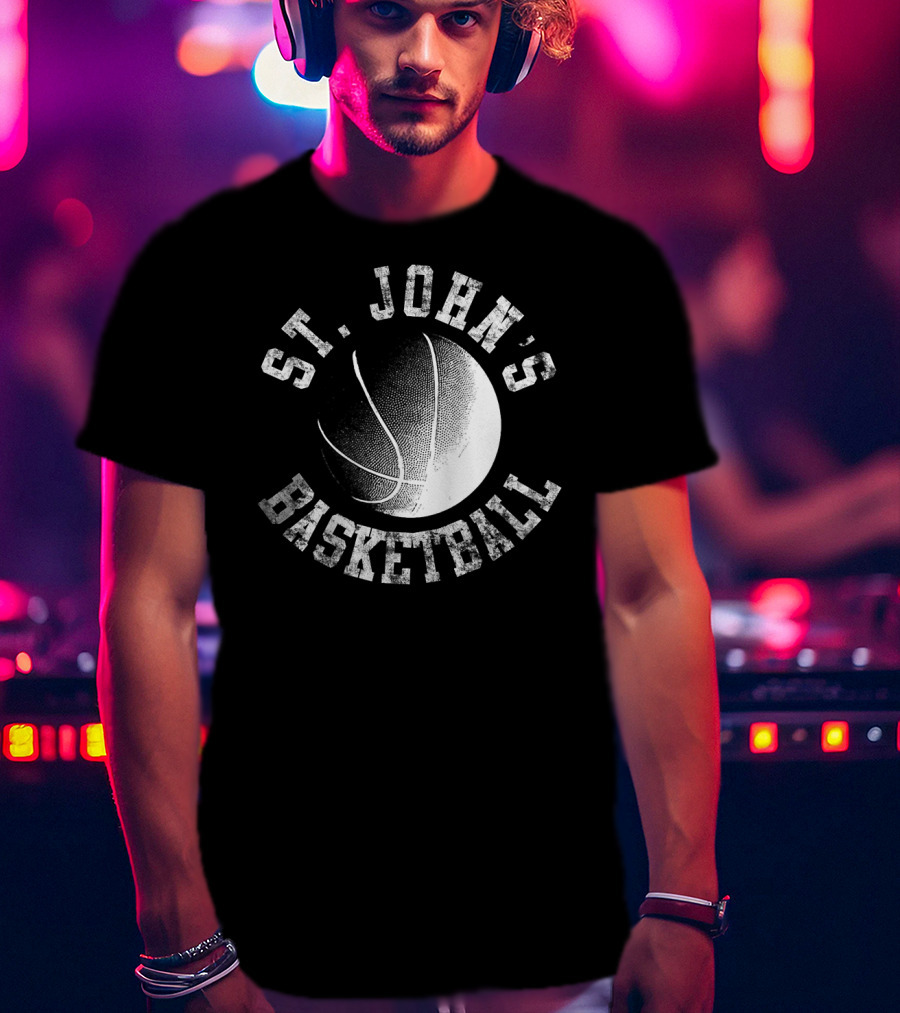 St. John's Basketball Vintage Style Red T-Shirt