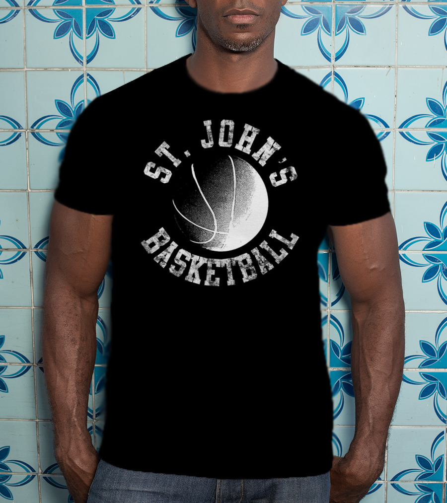 St. John's Basketball Vintage Style Red T-Shirt