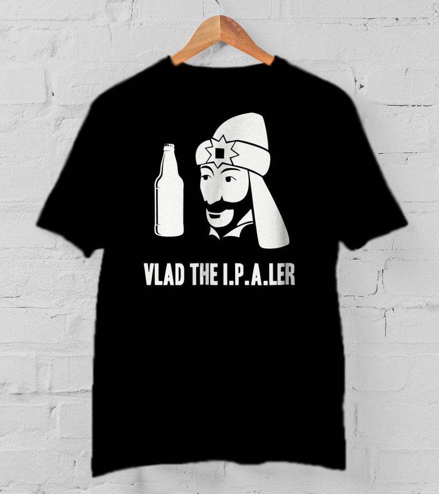 Vlad The I.P.A.er Funny Halloween Dracula Craft Beer Dr T-Shirt