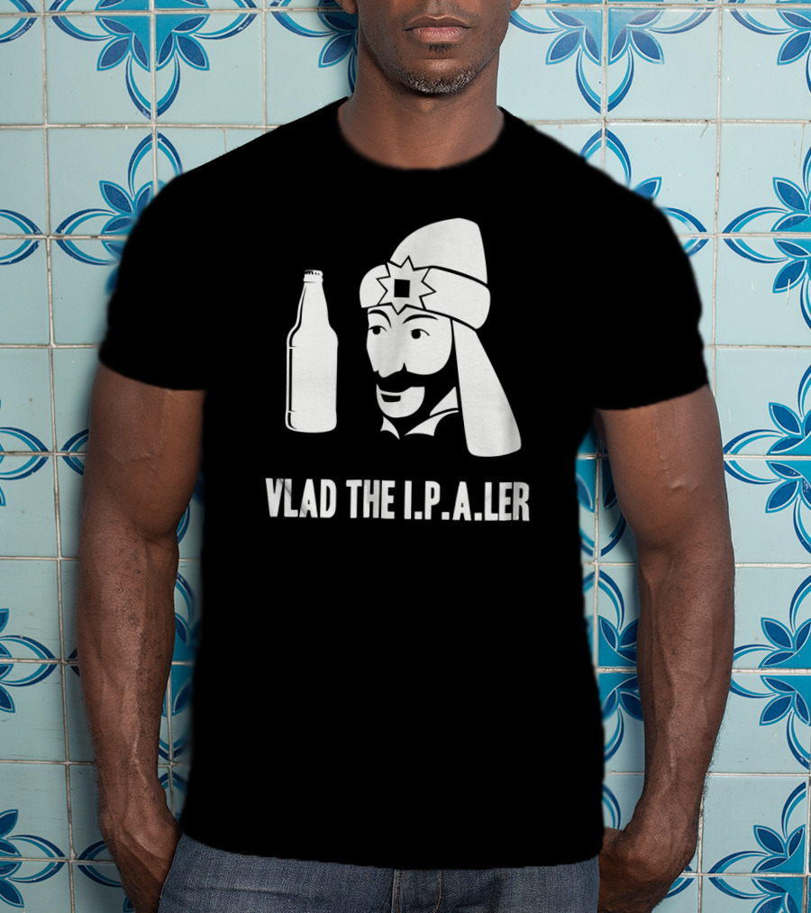 Vlad The I.P.A.er Funny Halloween Dracula Craft Beer Dr T-Shirt
