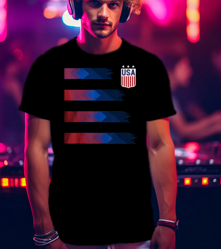 USA Soccer Cheer Women Men Kids T-Shirt