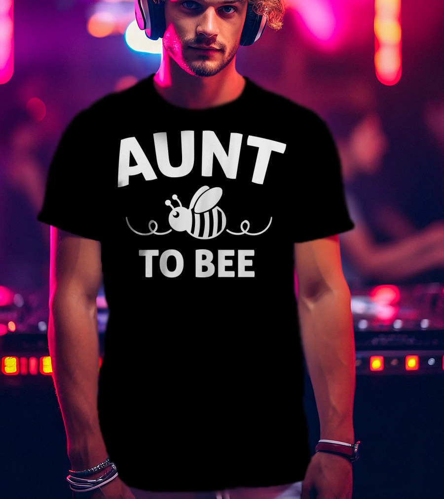 Aunt To Bee Cute New Aunt BEEcoming T-Shirt