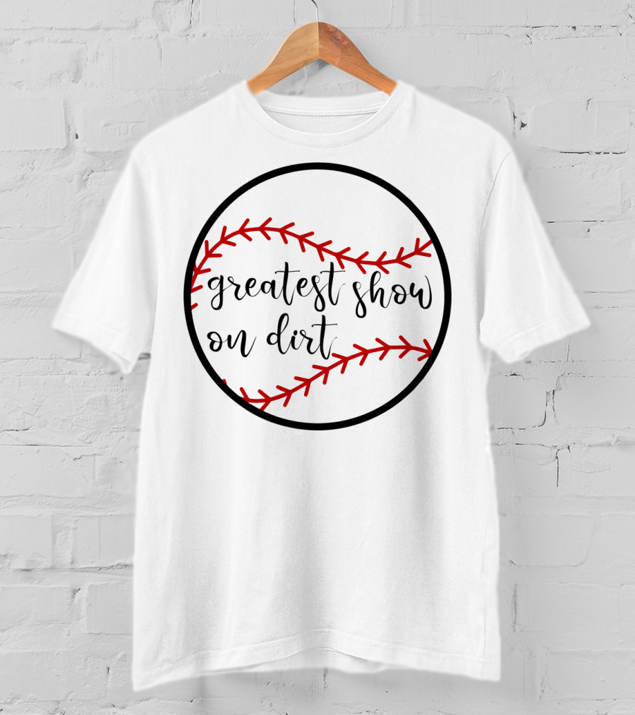Greatest Show On Dirt Women's Baseball T-Shirt
