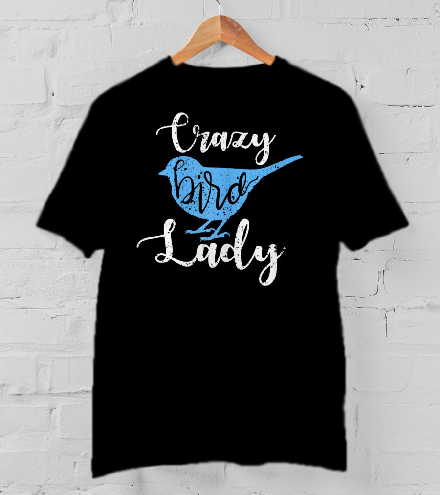 Crazy Bird Lady Blue T-Shirt
