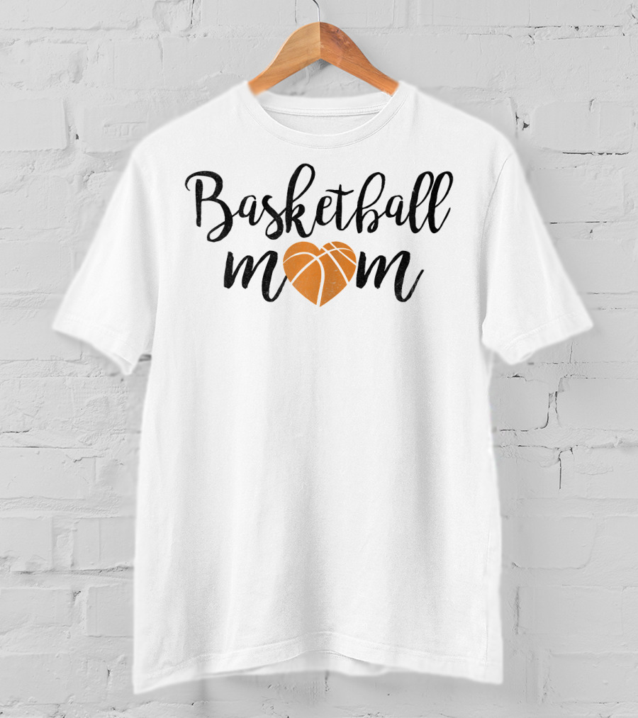 Basketball Mom Heartball Mothe T-Shirt