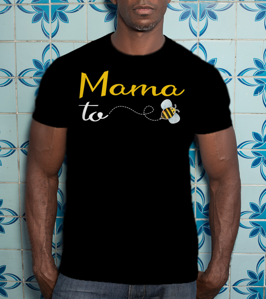 Mama To Bee Baby Shower Funny Mommy Bee-Themed T-Shirt