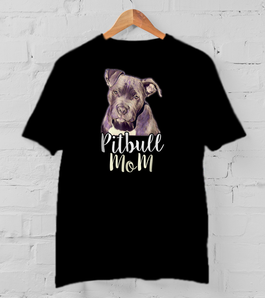 Pitbull Mom Proud Mama Pitbull T-Shirt