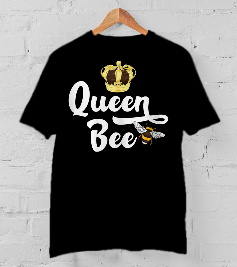 Queen Bee Mother's Crown And Bumblebee T-Shirt