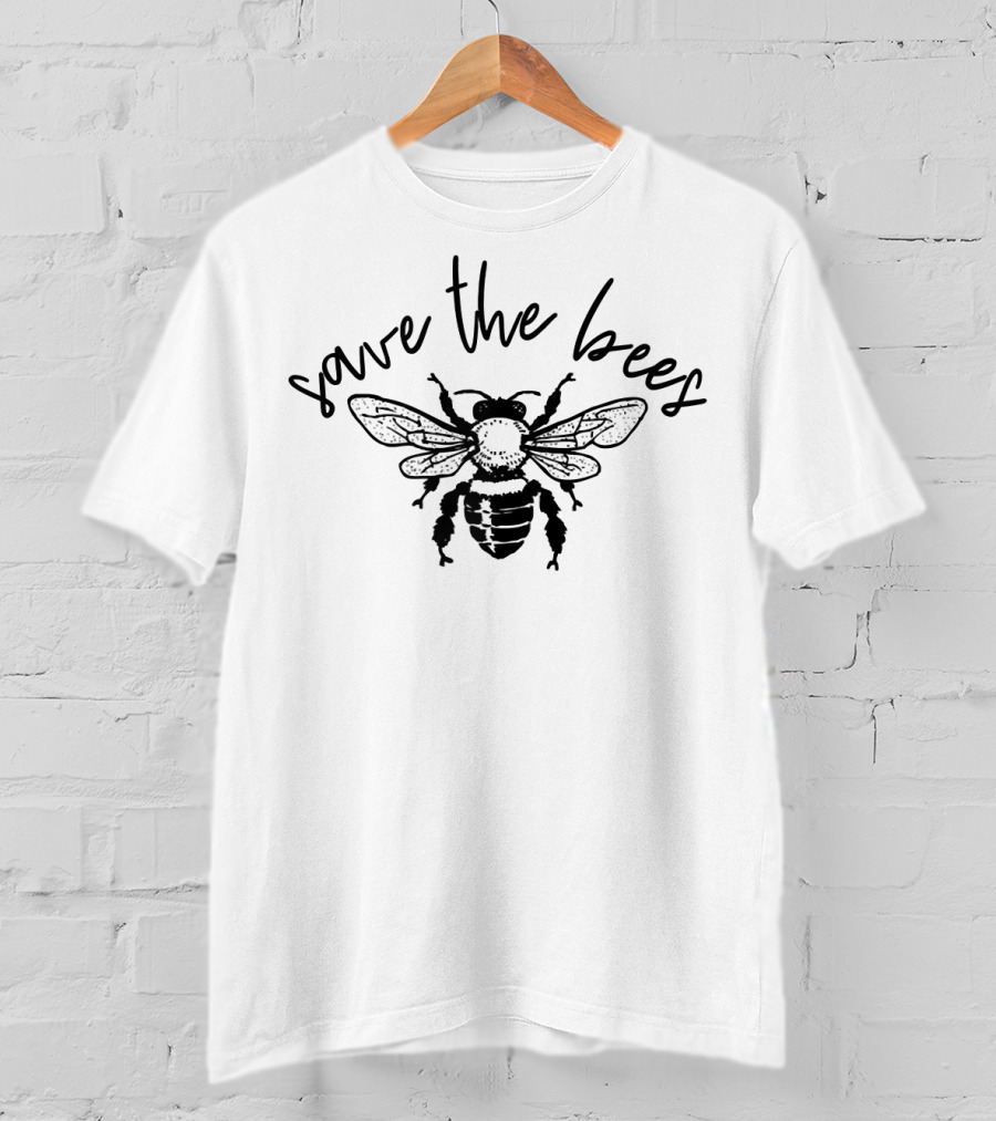 Save The Bees Vintage Conservation Bohemian T-Shirt