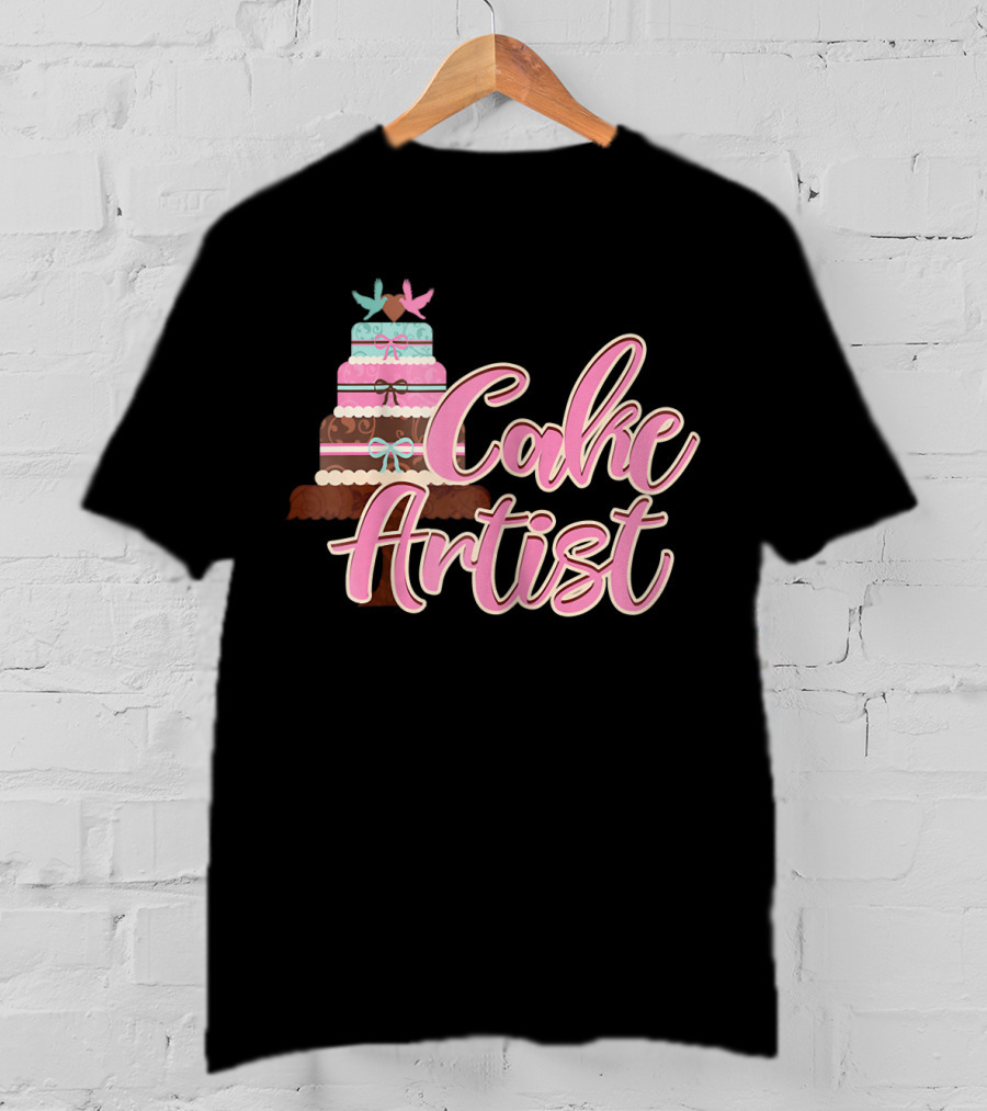 Cake Artist Wedding Cupcake Baking T-Shirt