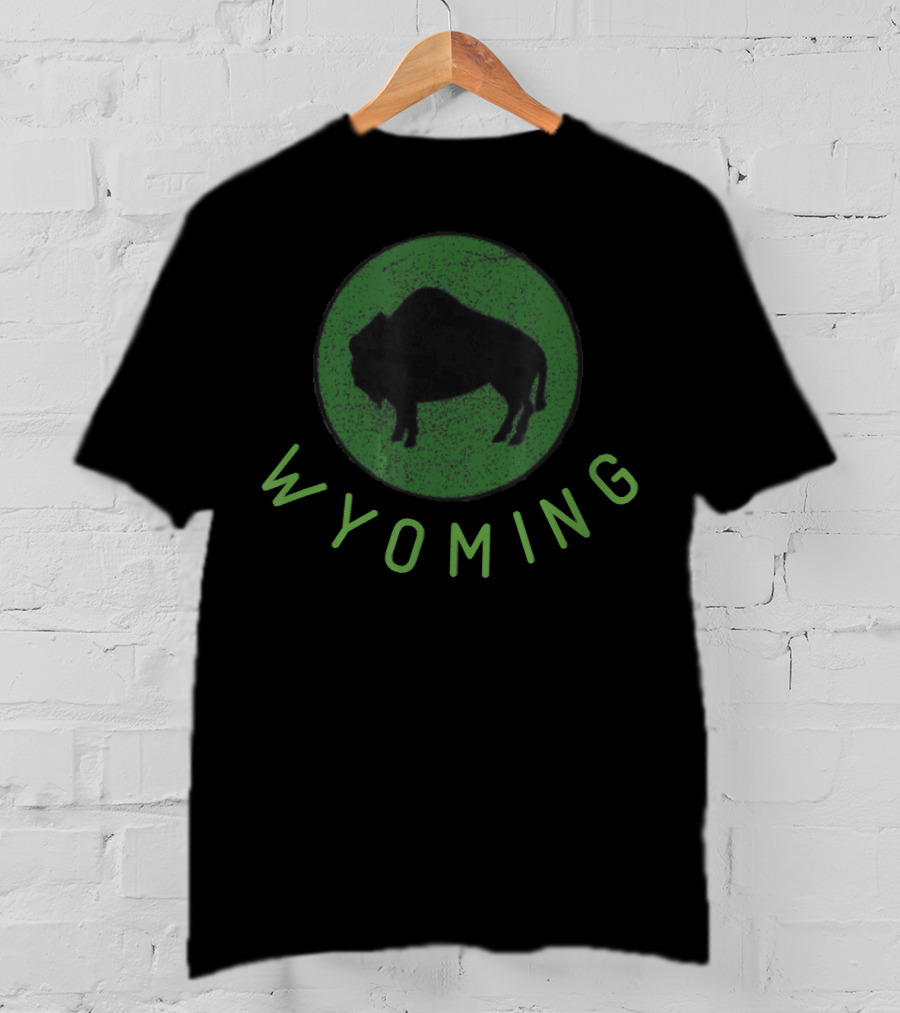 Wyoming Vintage Distressed American Buffalo T-Shirt