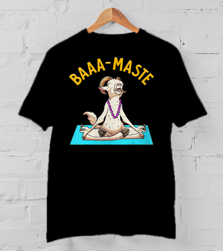 Yoga Goat Baa Maste Zen Spiritu Namaste T-Shirt