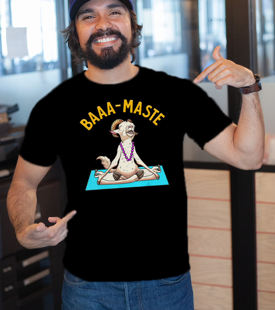 Yoga Goat Baa Maste Zen Spiritu Namaste T-Shirt