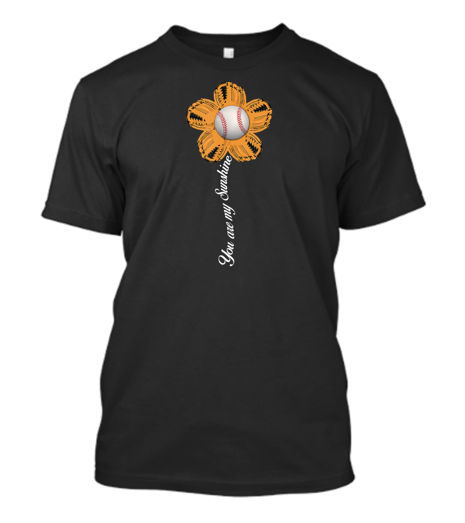 You Are My Sunshine Baseball Flower T-Shirt
