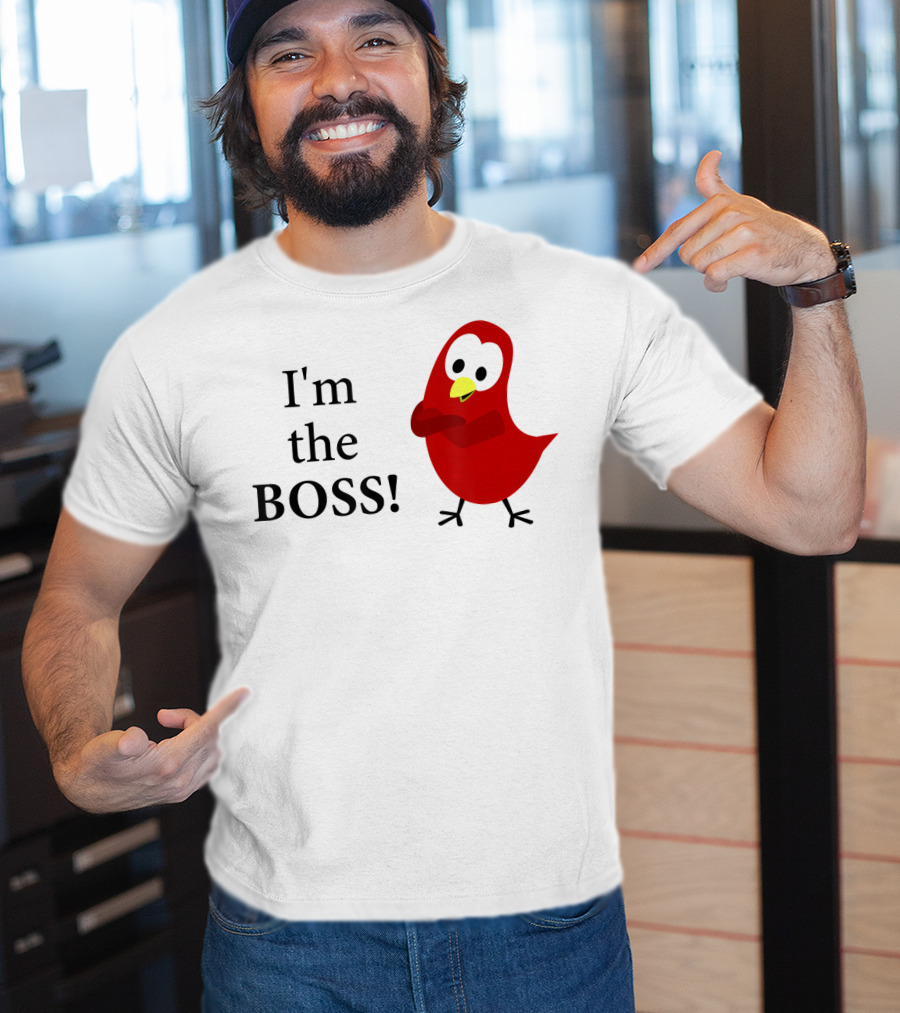 I'm The BOSS Sammy Bird Red Bird Character T-Shirt