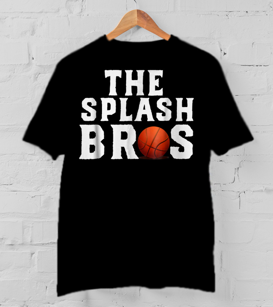 The Splash Bros Basketball Icon With Ball T-Shirt