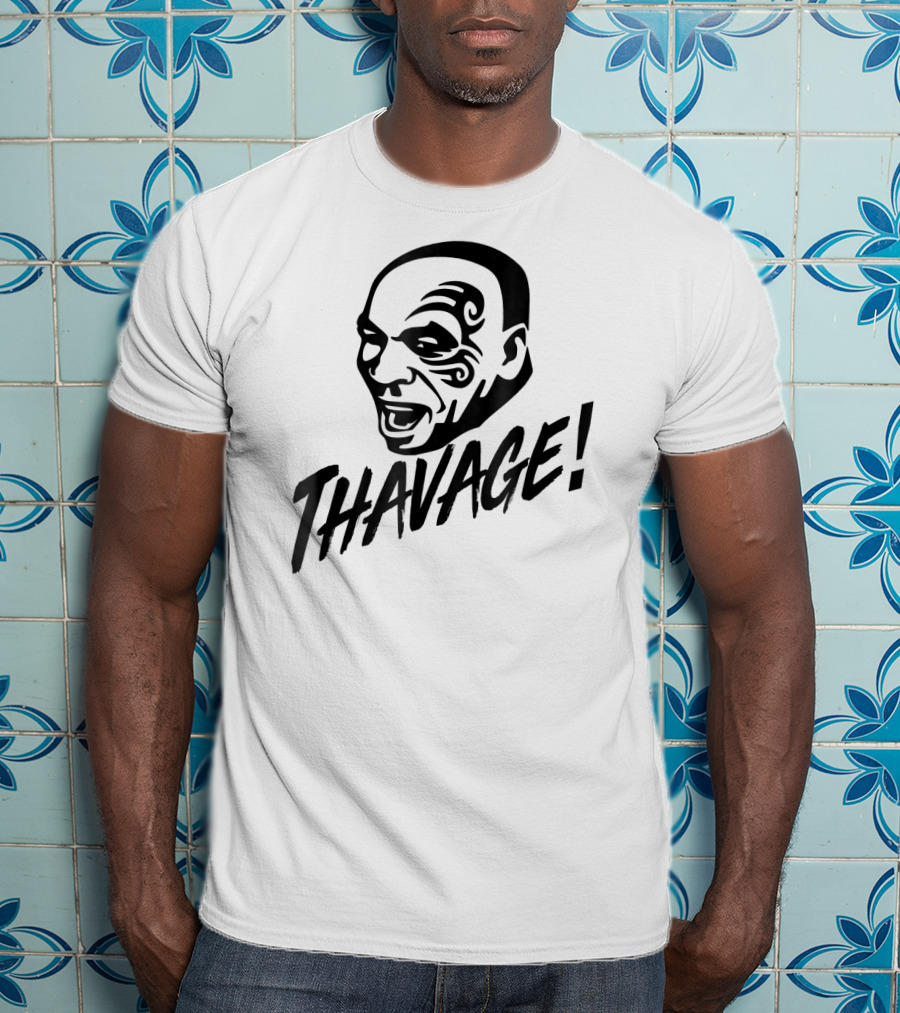 Thavage Thupreme Funny Boxing Lisp Face Tattoo Thavage T-Shirt