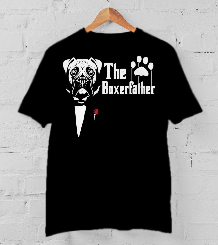 The Boxerfather Funny Boxer's Dog Paw Puppet T-Shirt