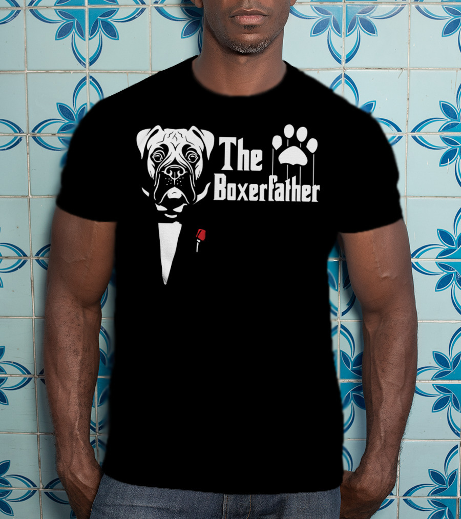 The Boxerfather Funny Boxer's Dog Paw Puppet T-Shirt