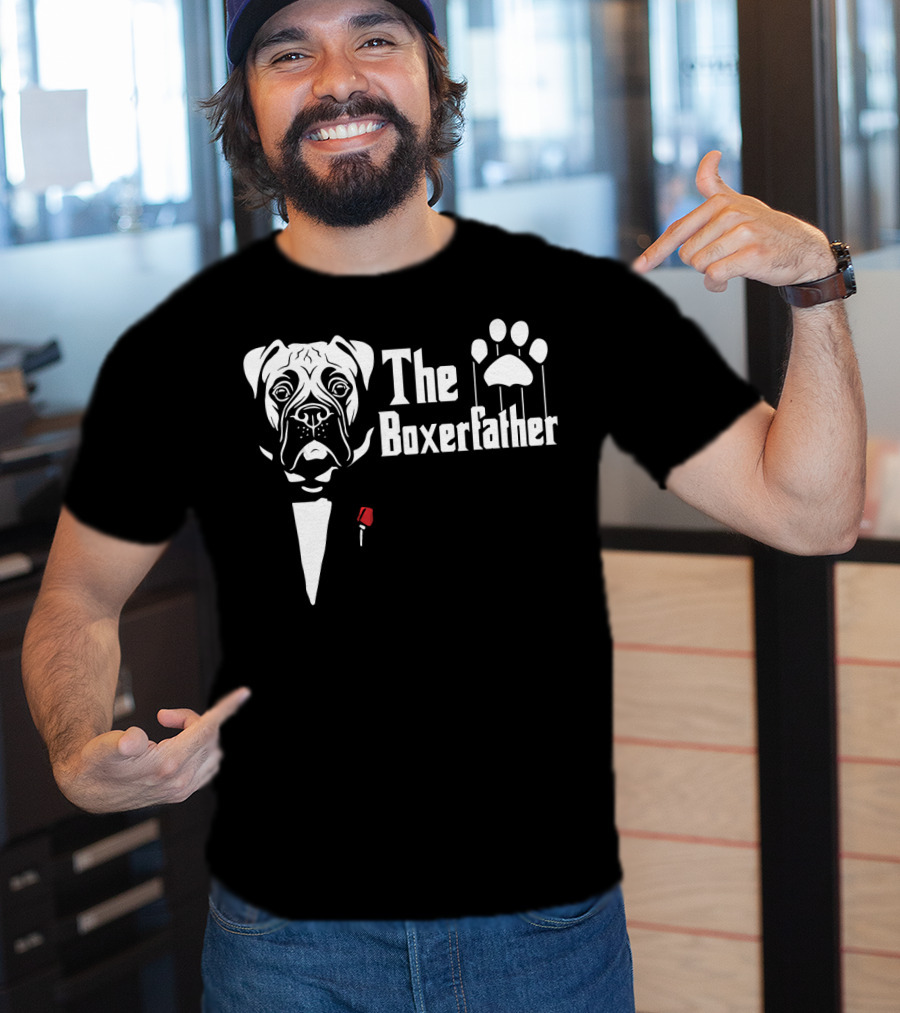 The Boxerfather Funny Boxer's Dog Paw Puppet T-Shirt