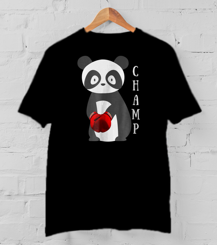 Champ Boxing Panda Animal T-Shirt