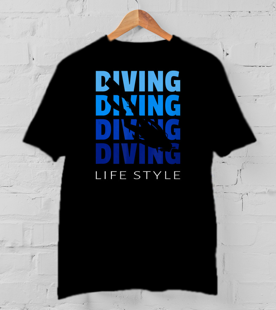 Diving Life Style Scuba Diving Gear Equipment T-Shirt