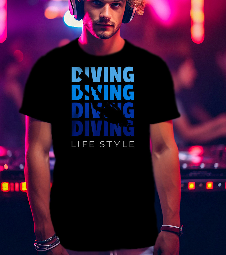 Diving Life Style Scuba Diving Gear Equipment T-Shirt