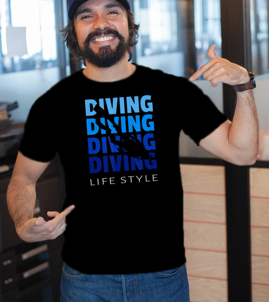 Diving Life Style Scuba Diving Gear Equipment T-Shirt
