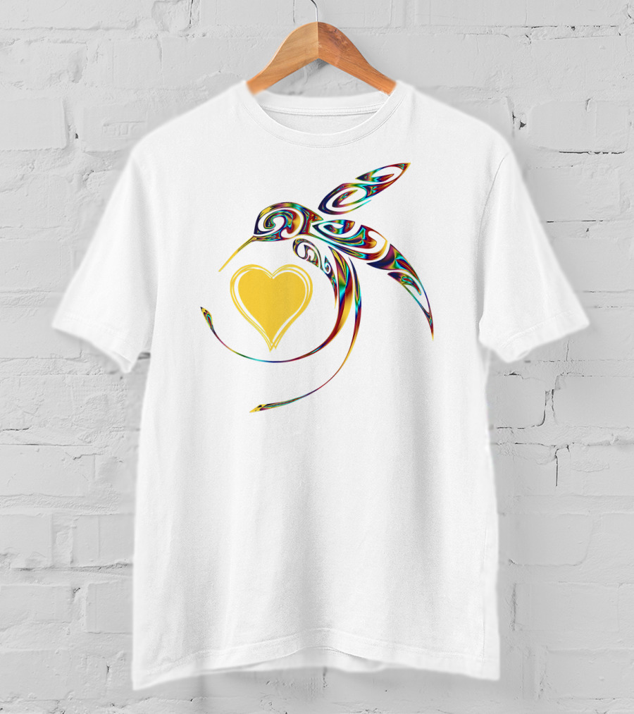 Hummingbird Heart Bird Lover T-Shirt