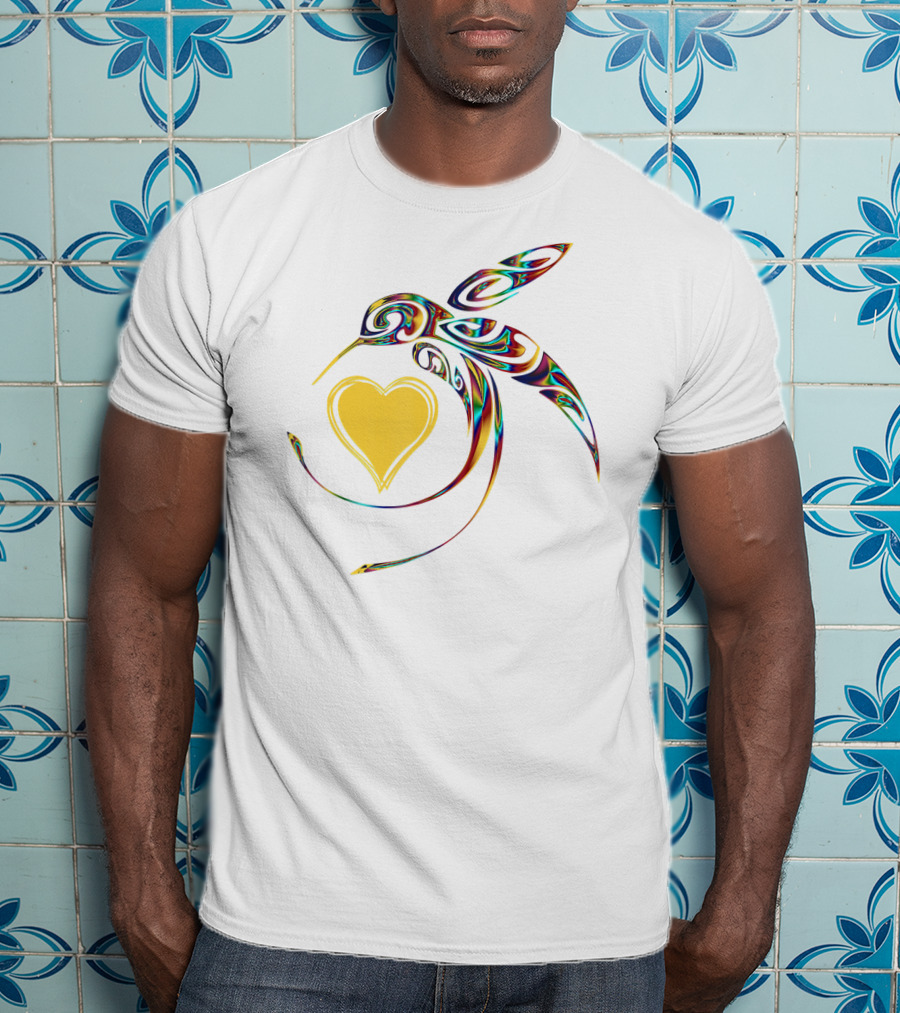 Hummingbird Heart Bird Lover T-Shirt
