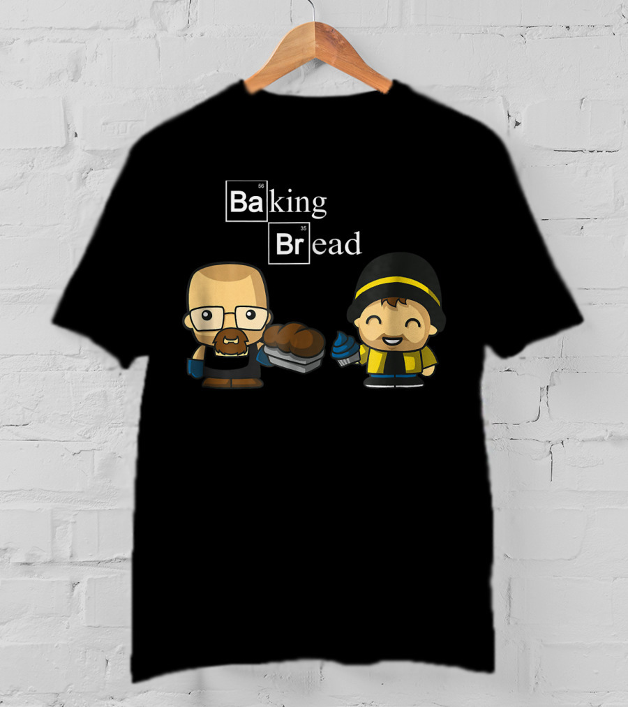 Baking Bread Funny Cartoon Characters T-Shirt
