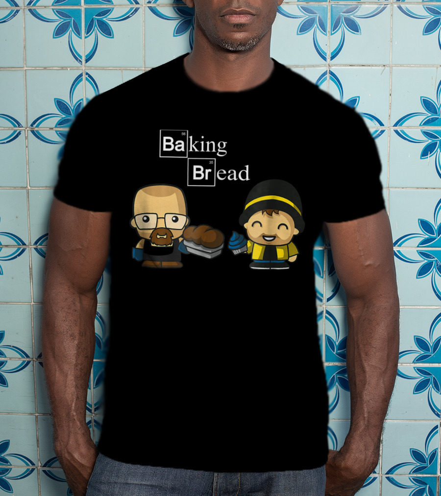 Baking Bread Funny Cartoon Characters T-Shirt
