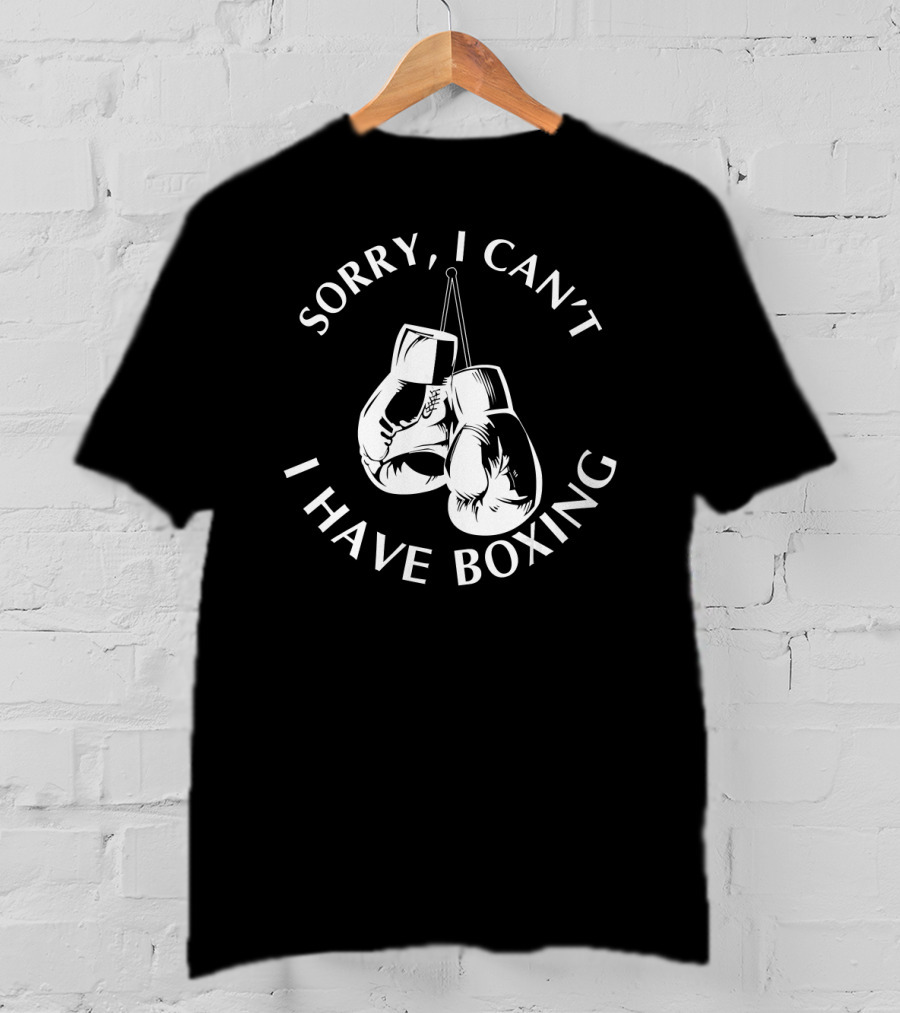Sorry I Can't I Have Boxing Gloves Hanging T-Shirt