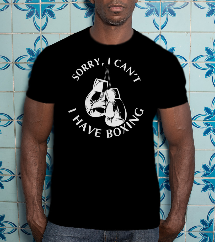 Sorry I Can't I Have Boxing Gloves Hanging T-Shirt