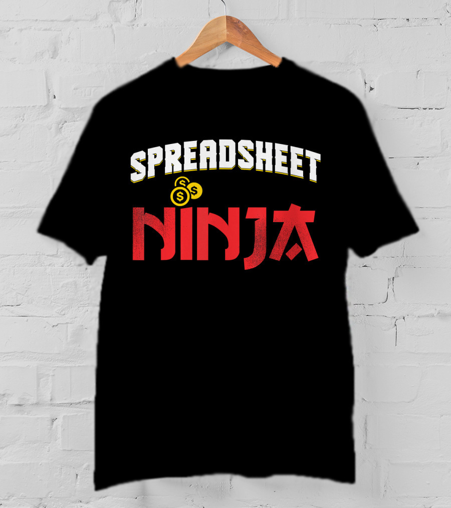 Spreadsheet Ninja CPA Bookkeeper Accountant T-Shirt