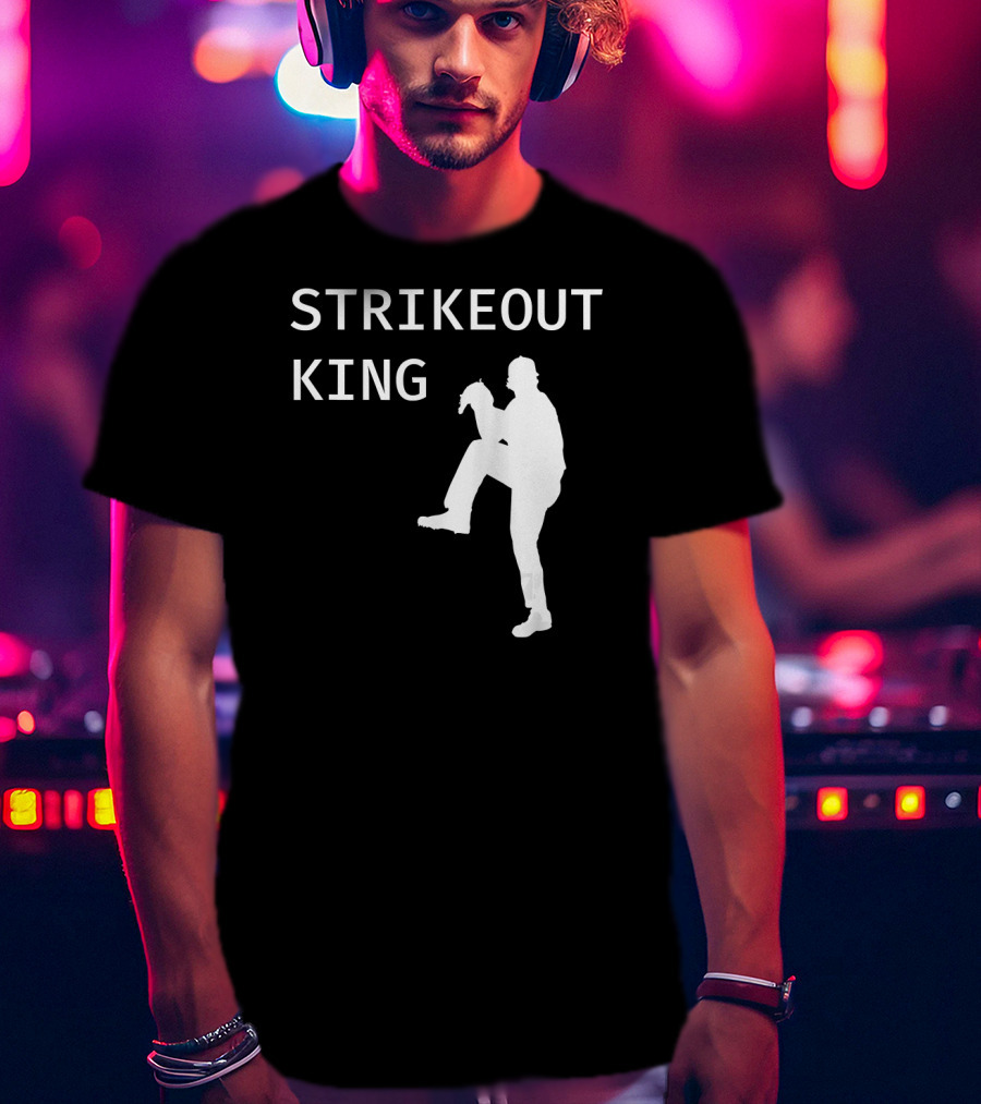 STRIKEOUT KING Baseball Pitcher T-Shirt