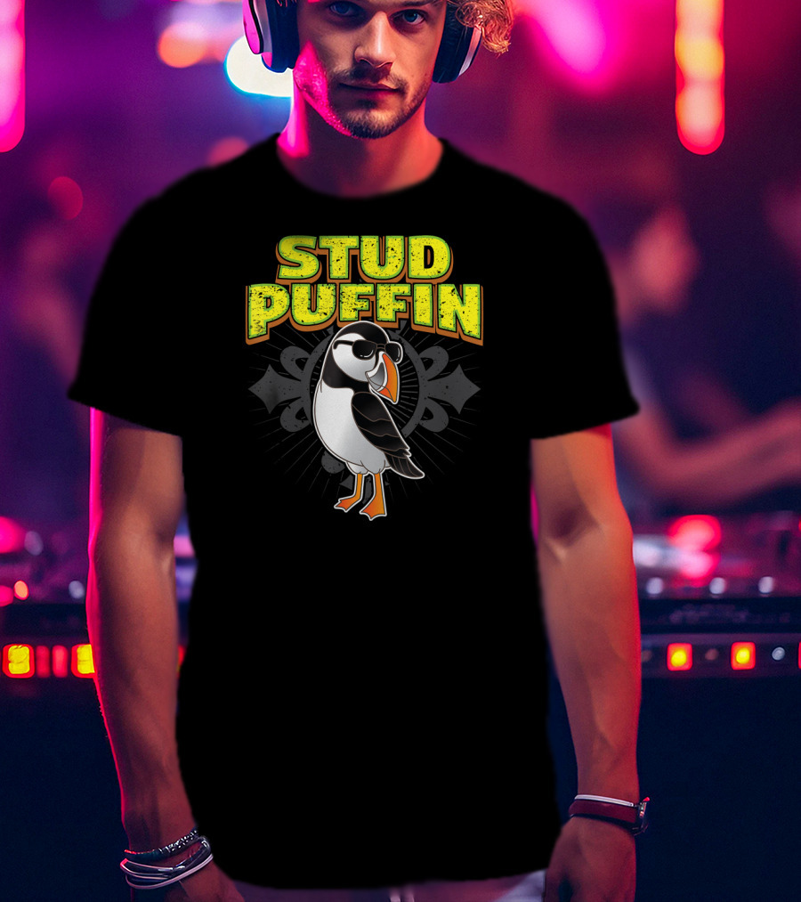 Stud Puffin Cool Seabird Stud Muffin T-Shirt