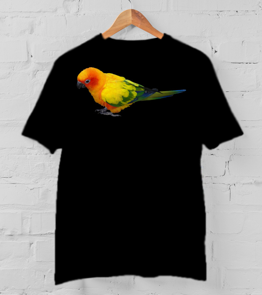Sun Conure Colorful Parrot Bird Vibrant Tropical Plumage T-Shirt